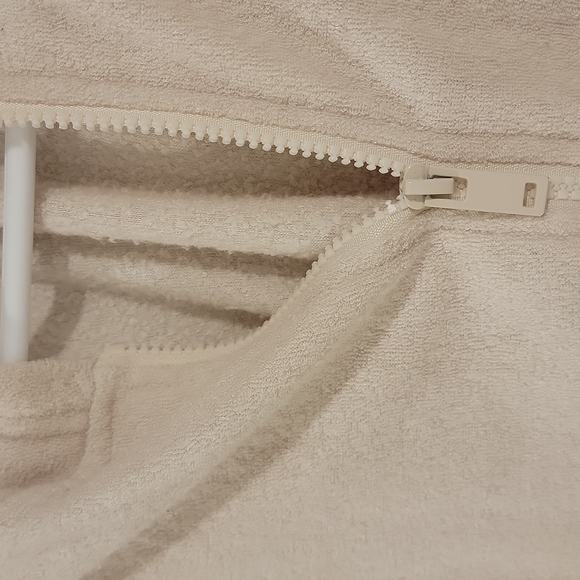 Towel material zip up hoodie - Picture 2 of 2